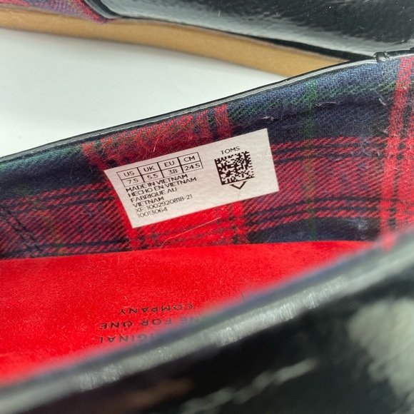 Toms Alpargata Bow Slip-on In Black Plaid
Fabric. Size 7.5 - Picture 5 of 13